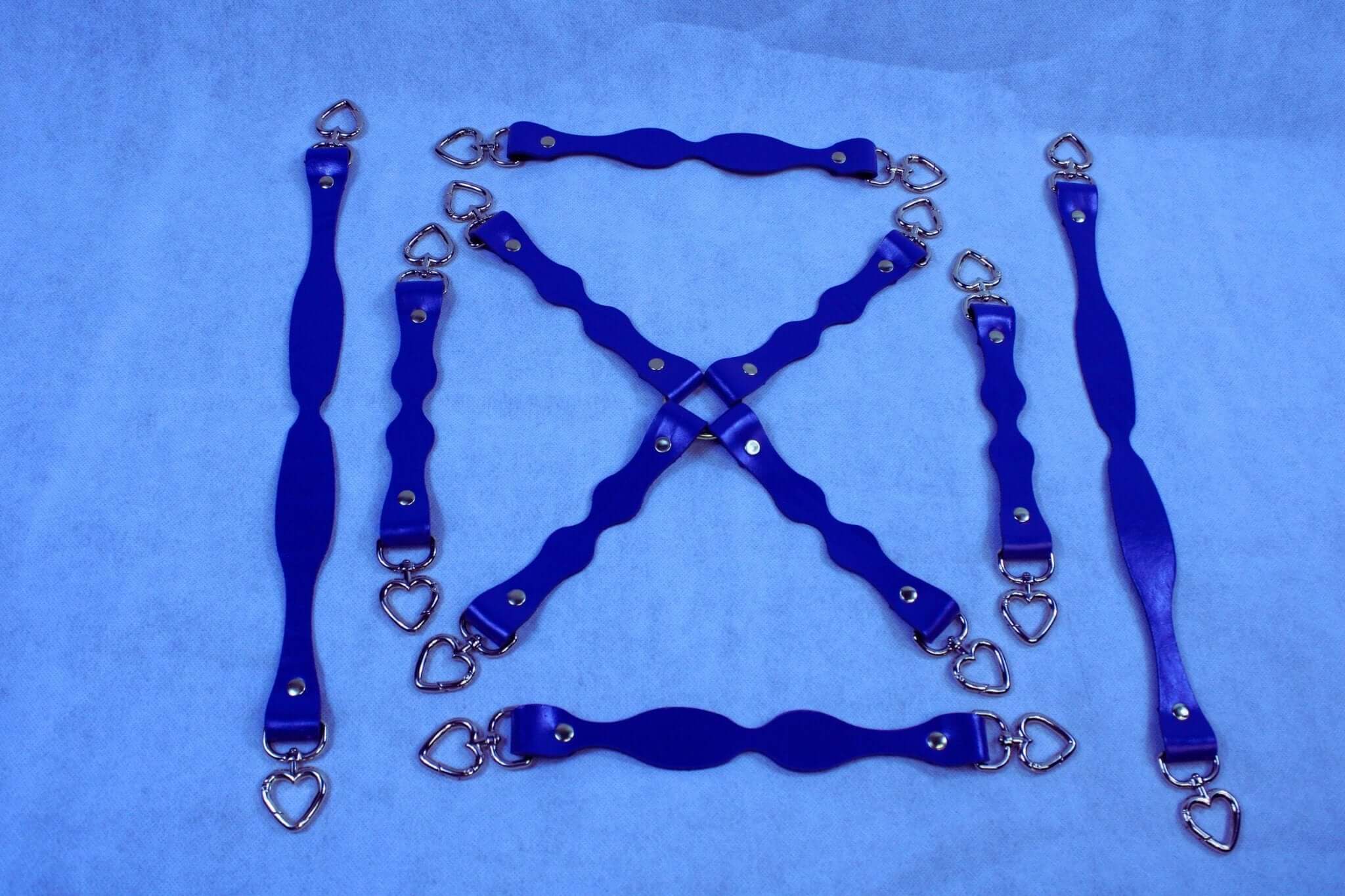 BDSM Gear Handmade Leather Connectors with D-Ring